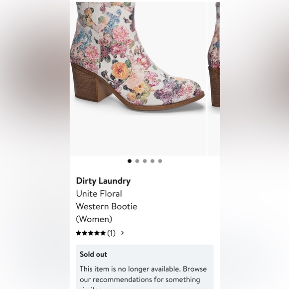 Floral Ankle Boots - 7.5 - Picture 12 of 13